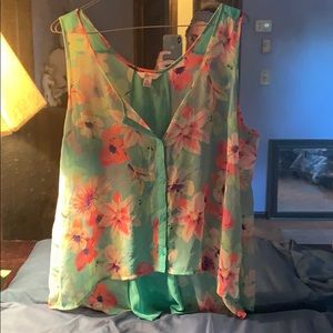 Candies button up tank top